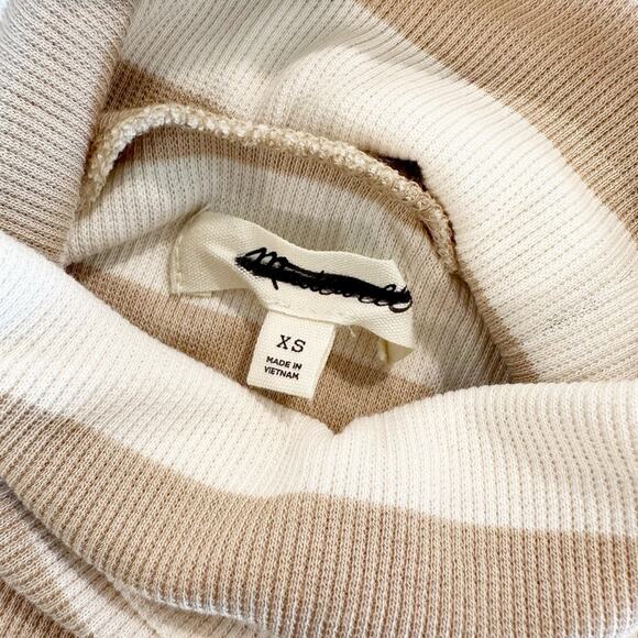 Madewell Turtleneck Long-Sleeve Tee Cropped Striped Size XS - Picture 6 of 8